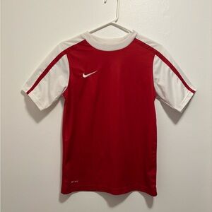 Nike Kids Red and White Jersey
